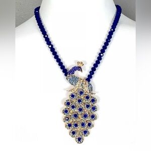 NEW Eye Candy Peacock Necklace
